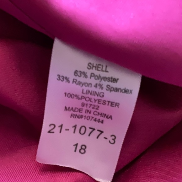 Jessica London Women’s Berry Pink Office Wear Business Casual Blazer Size 18 - Picture 5 of 13